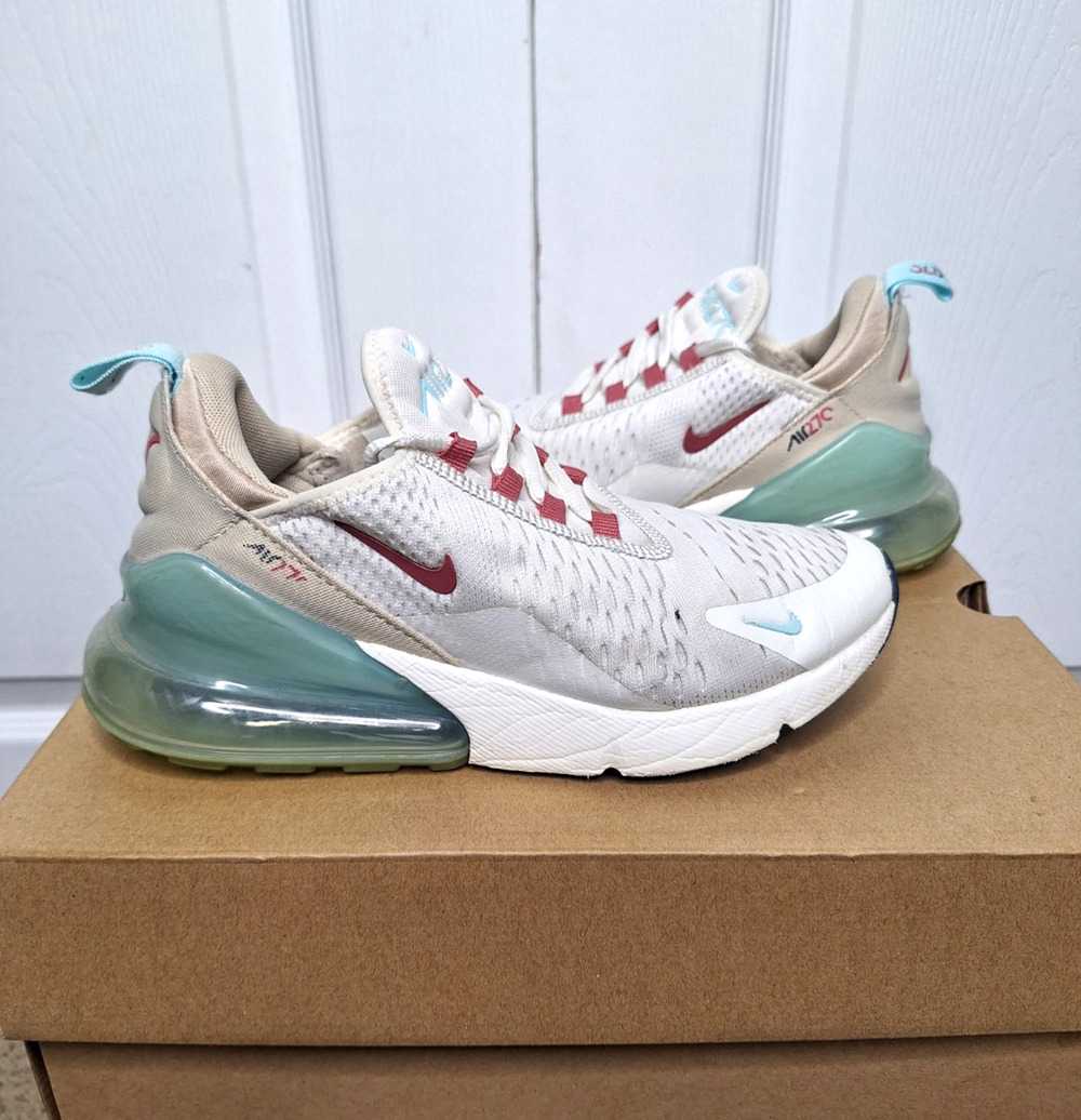 Nike Air Max 270 Sail Copa White Pink Blue DQ4698-100 size 7 Women's